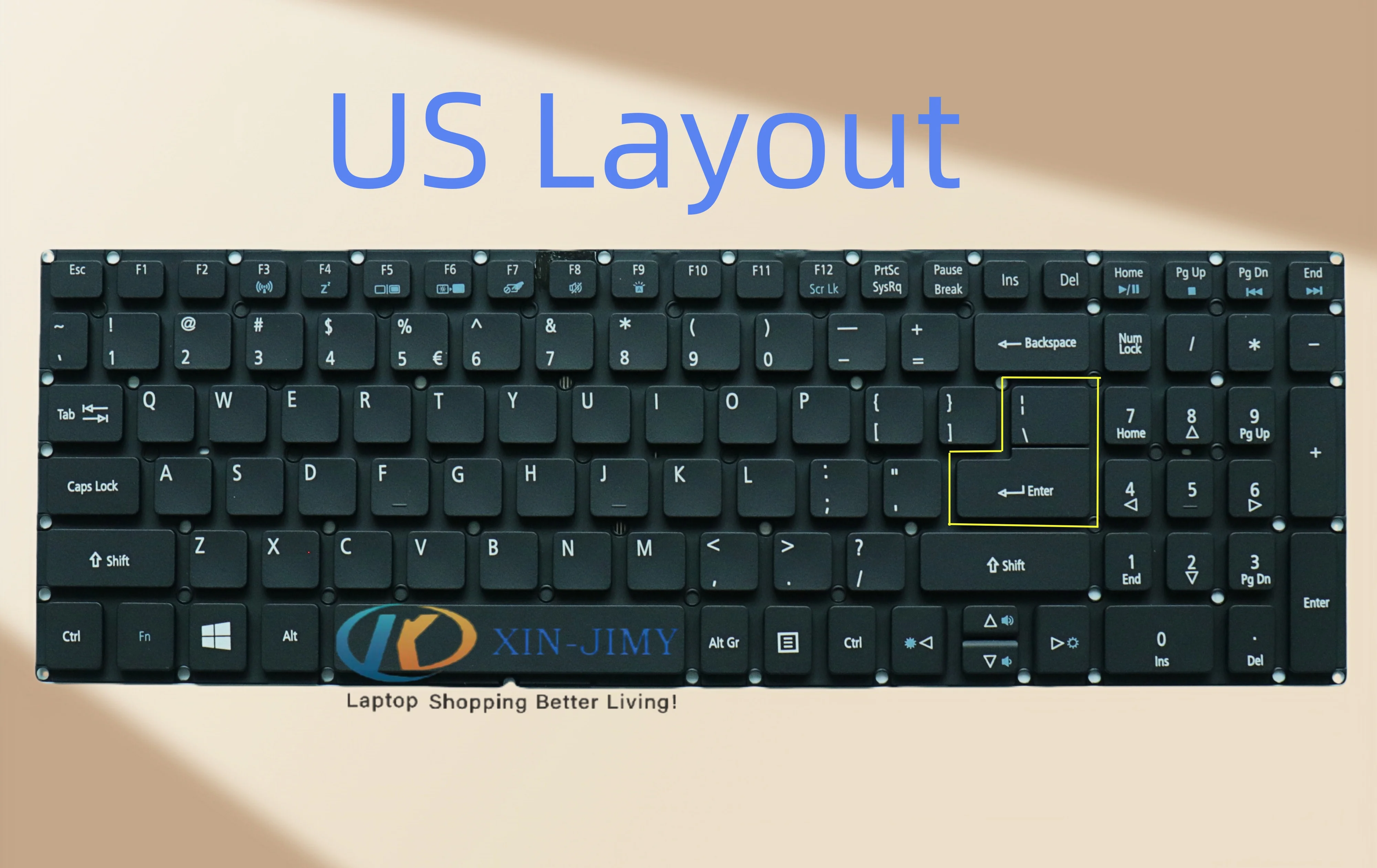 

НОВАЯ Американская клавиатура с подсветкой для Acer Aspire R5-571 R5-571T