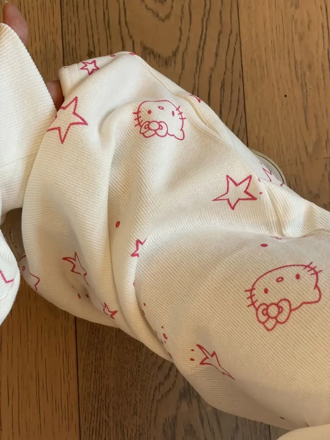 

Cute Hello Kitty Pants Sweet Girl Cartoon Animation Print Wide Leg Casual Trousers Female Straight Floor-length Leisure Clothes