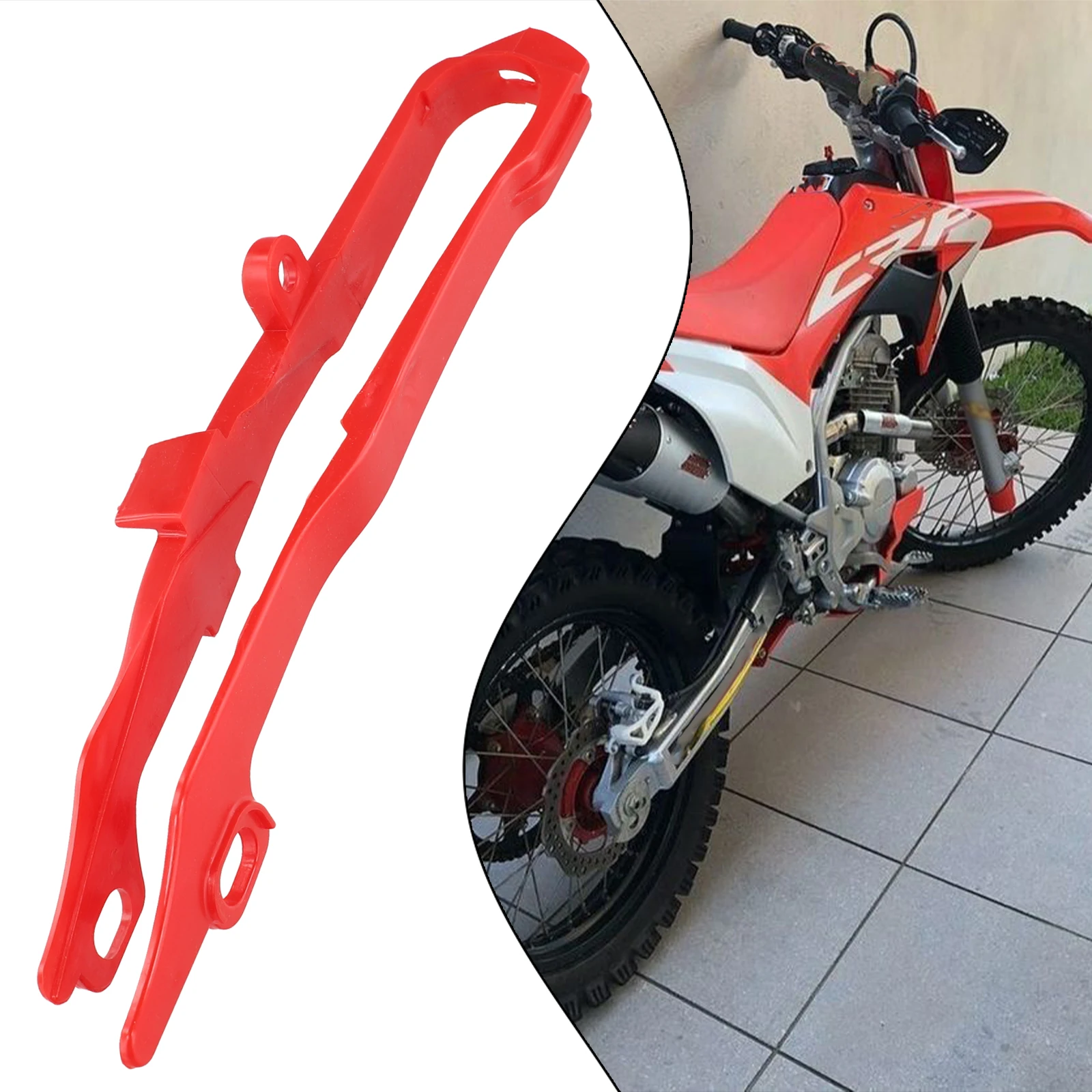 

Keep Your For Honda CR125R CR250R CRF250R CRF250X CRF450R CRF450X in Top Condition with this Red Chain Slider Guide Replacement