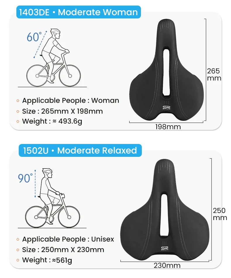 SR Fahrradsitz Sattel MTB Rennrad Sättel PU Mountainbike Rennsattel Atmungsaktiv Stoßfest Weiches Silikagel Sitzkissen – Detail 6