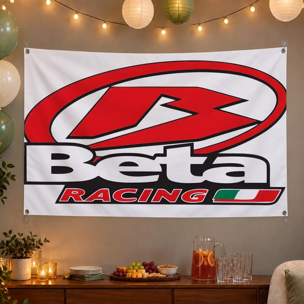 Bold Racing Betas Racing Flags Wall Hanging Banner Indoor Outdoor Party Home Wall Decor Backdrop