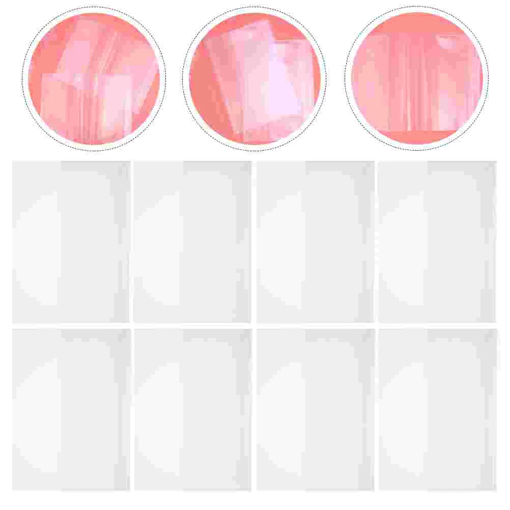 10 Sheets Book Sleeve Waterproof Film Magazine Covers Plastic Protector Clear Transparent Student