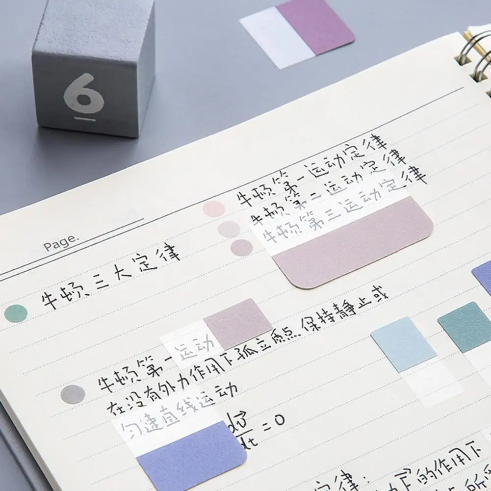 Multicolor  Practical Pages Book Markers Message  Board Lightweight Index Sticker Fade-resistant   School Supplies