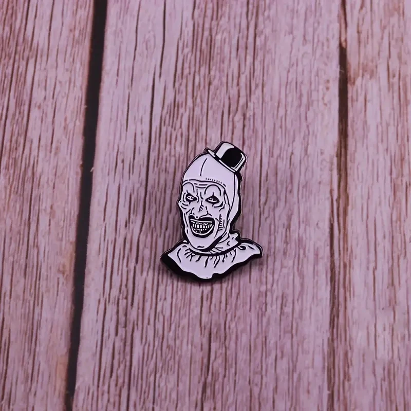 Halloween Terrifier Horror Movie Brooch Pins Enamel Badges Lapel Pin Brooches Jackets Denim Jacket Fashion Jewelry Accessories