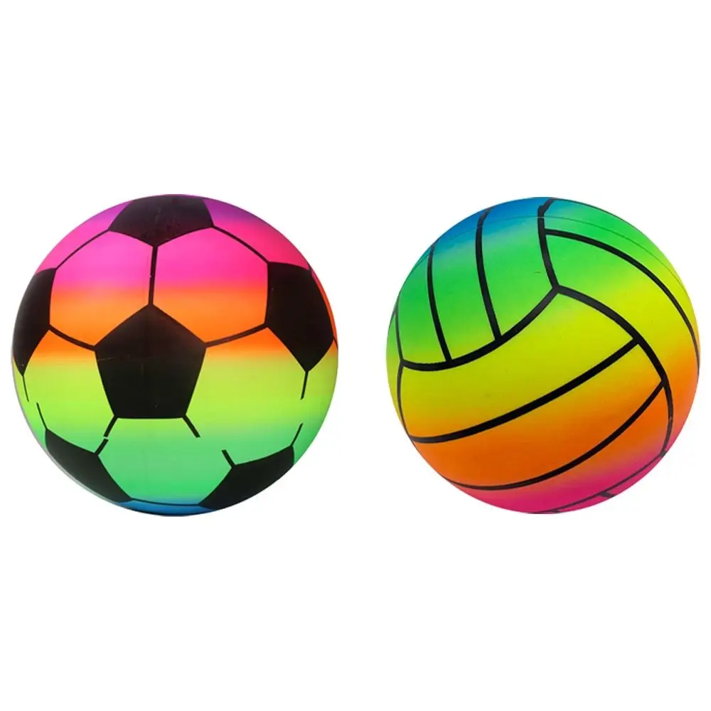 Durable 22cm Inflatable Beach Ball Giant Thickened Beach Volleyball PVC Beach Football Indoor