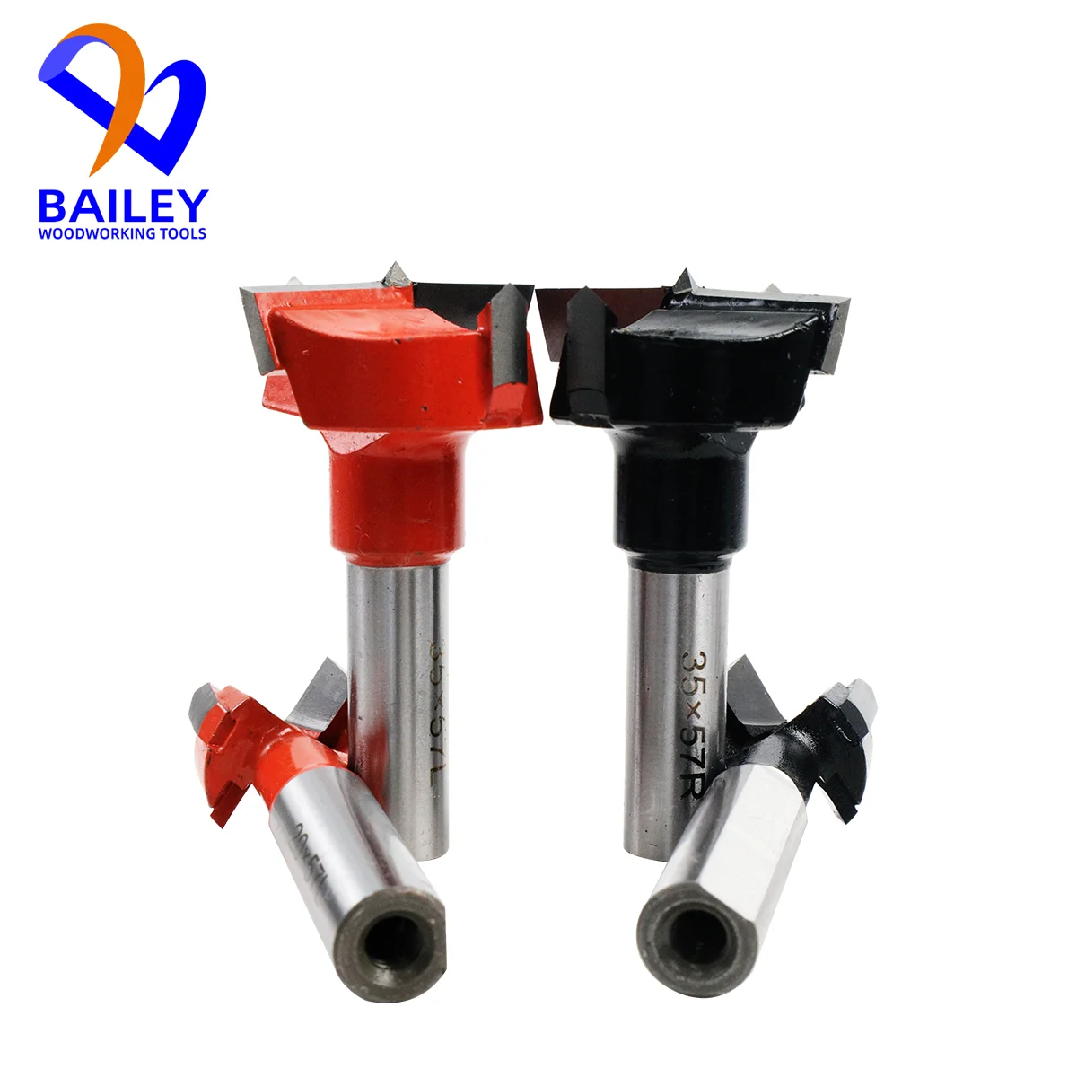 BAILEY 1PC 57/70mm 4 Flutes Drill Bit Tungsten Steel Alloy for CNC Engraving Machine Power Tool Woodworking Tool