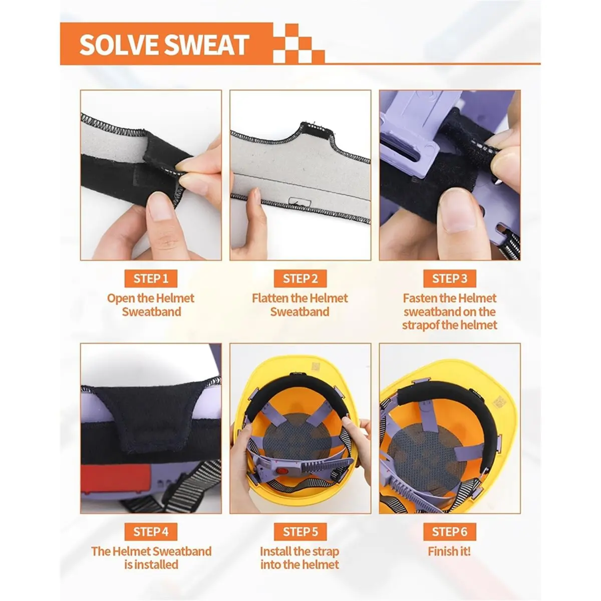 Hard Hat Liner,Hard Hat Sweatband, Washable Hardhat Sweatband, for Chainsaw Hat, Hard Hats Liner Replacement,Welding Hat