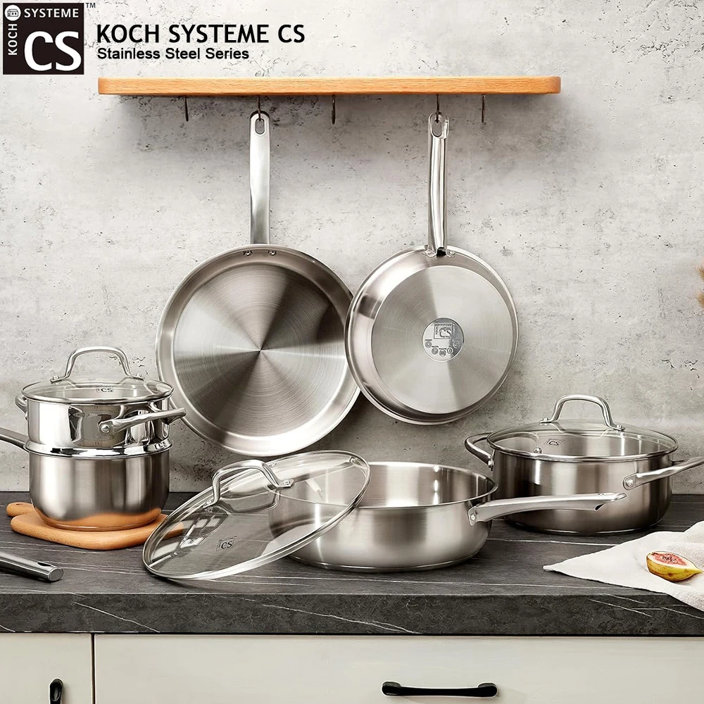 10-Piece Stainless Steel Cookware Set 1