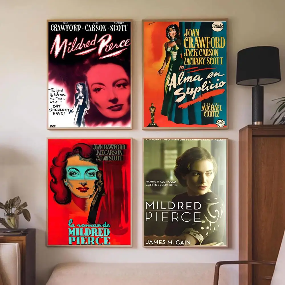 Classic Movie M-Mildred Pierce Poster Wall Art Prints for Bedroom Living Room Office Home Decoration Hanging Artwork Gift