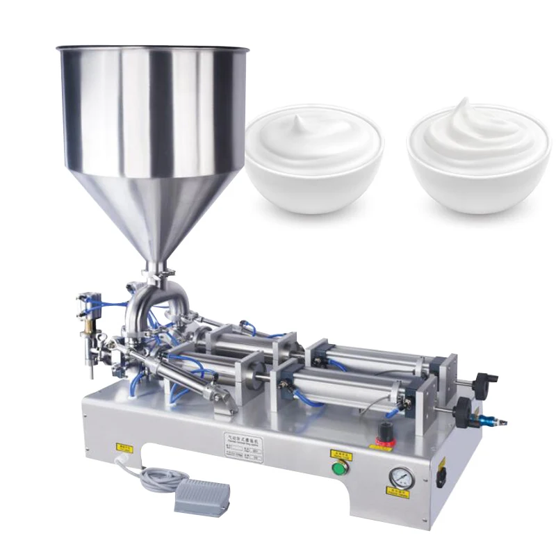 

Horizontal Pneumatic Paste Quantitative Filling Machine Honey Sauce Paste Liquid Cosmetics Automatic Filling Machine