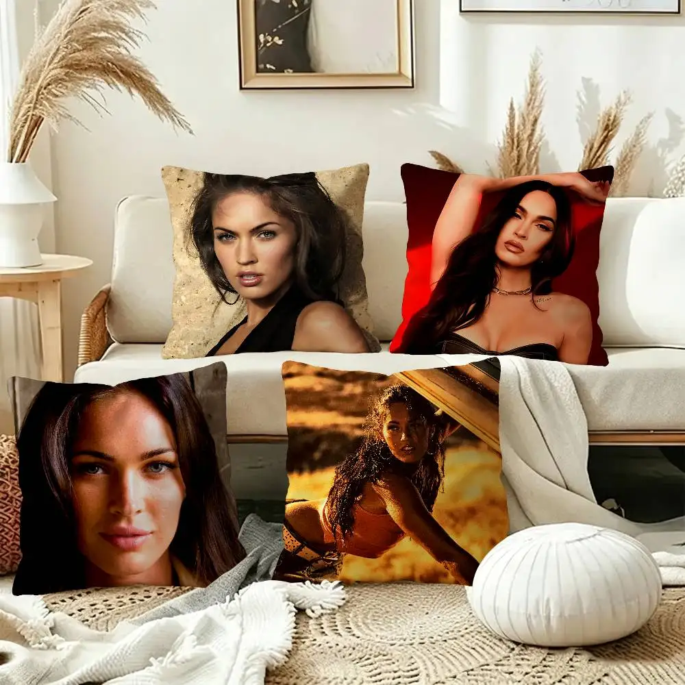 Actress M-Megan Fox Model Lucky Dragon pillow cover sofa cushion cover home room decoration children gift
