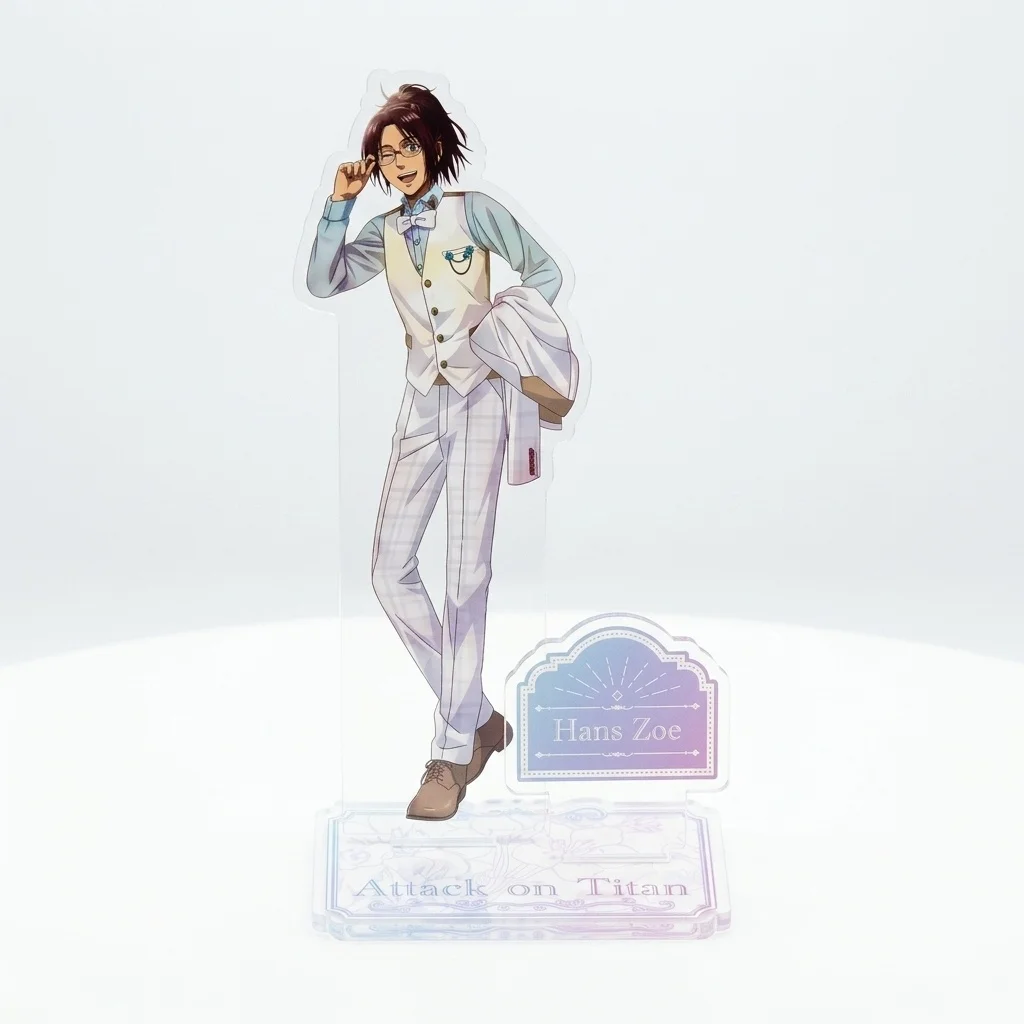 Attack on Titan Acrylic Stand Figure Eren Levi Erwin Hange Party Suit Cosplay Desktop Decor Keychain Acrylic Standee Gift Toy