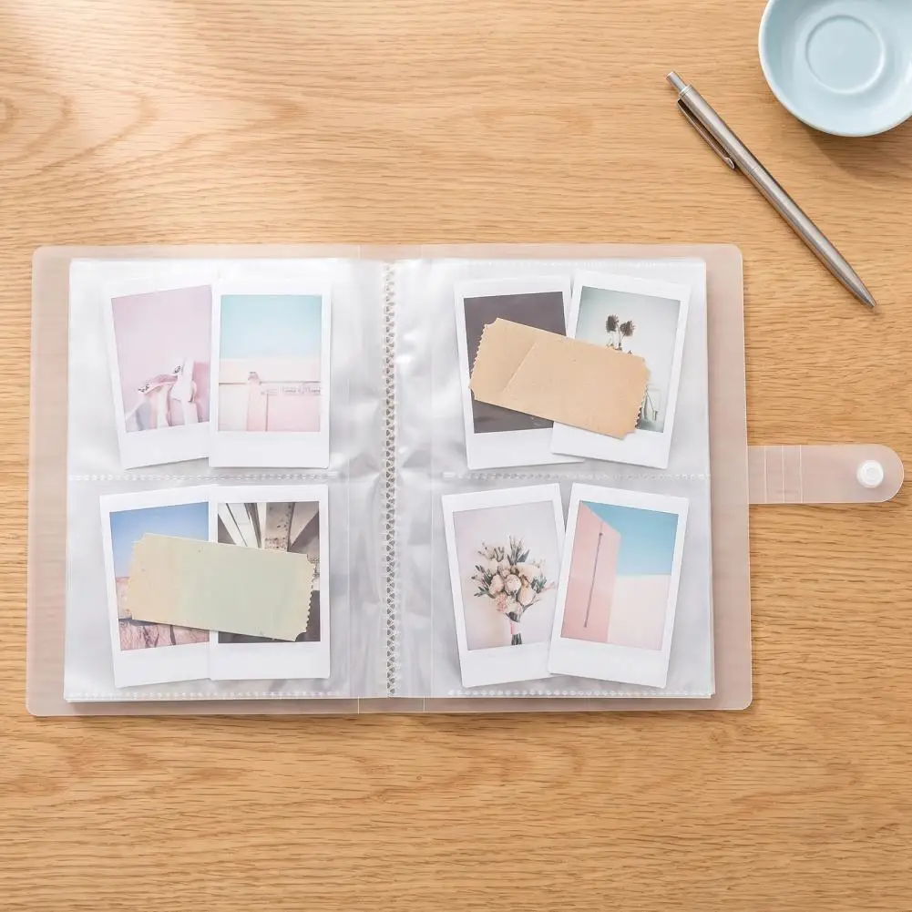 Plastic Photo Sleeve Portable Photo Card Album Mini Pocket Insert Collection Book for Polaroid Business for Kpop for Photos