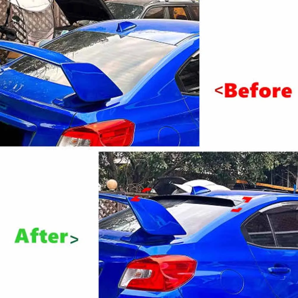 Rear Spoiler Fit For Subaru WRX STI VA 2015-2021 Car Rear Wing Trunk Spoiler Decklid Lid Trim Splitter Lip