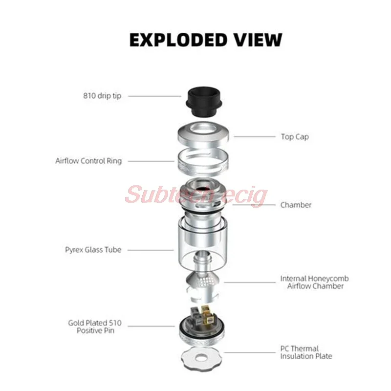 Vape V2 RTA Vape Y Zeus X Kylin M Pro 25 ley 2 ks 5 atomizer tank for coils & atomizers - gallery image 3