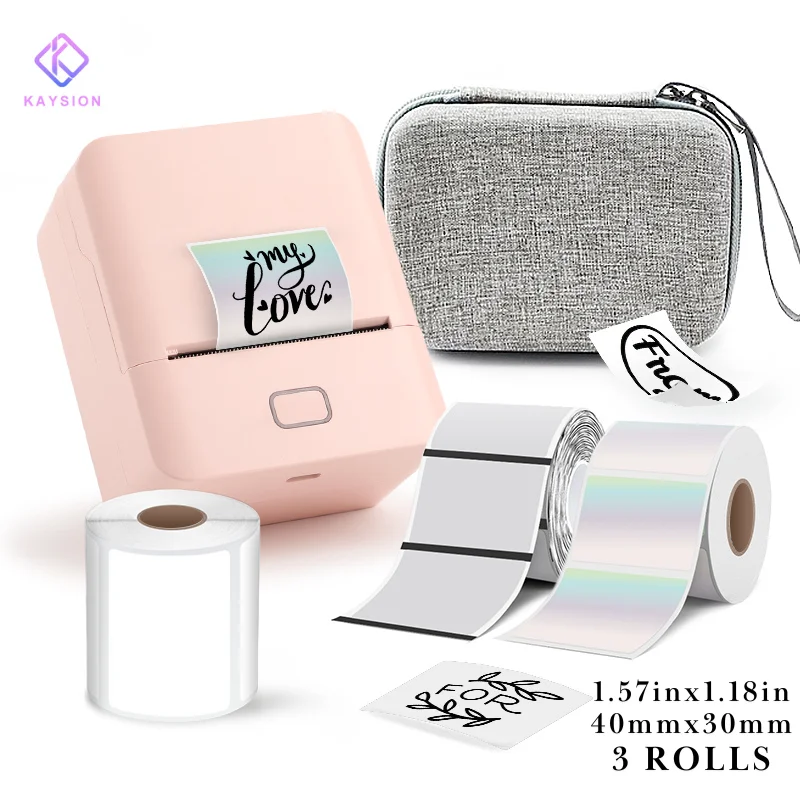 

SINMARK Label Maker Mini Portable Thermal Printer Self-adhesive Label Printer Similar as E210 M110 P50 Print Label Sticker
