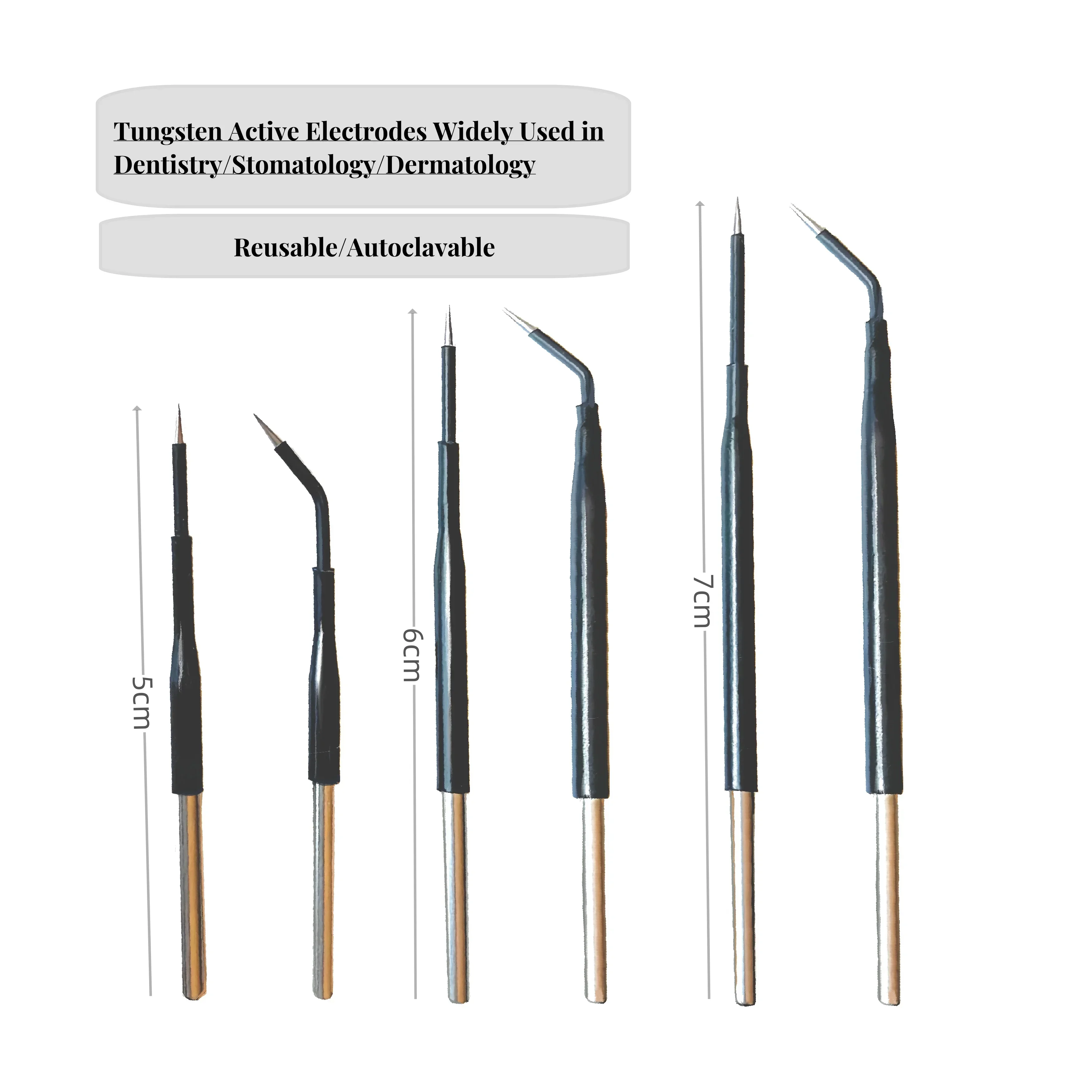 Tungsten Active Electrode High-frequency electrocautery Electrocoagulator 5cm/6cm/7cm Needle