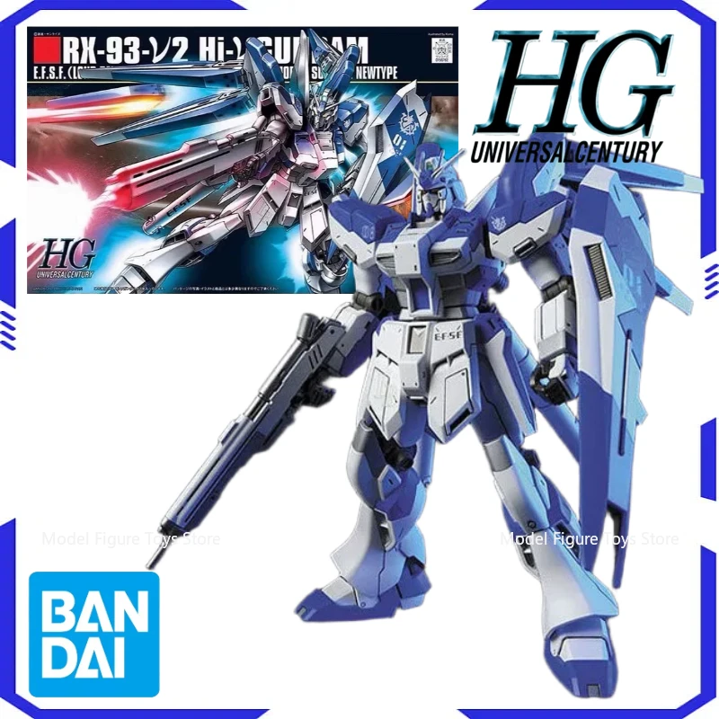 

Bandai Genuíno 1/144 HG-Hi-v Gundam Model Kit Anime Warrior Component Model Anime Action Character Doll Toy Gift Boy's Gift