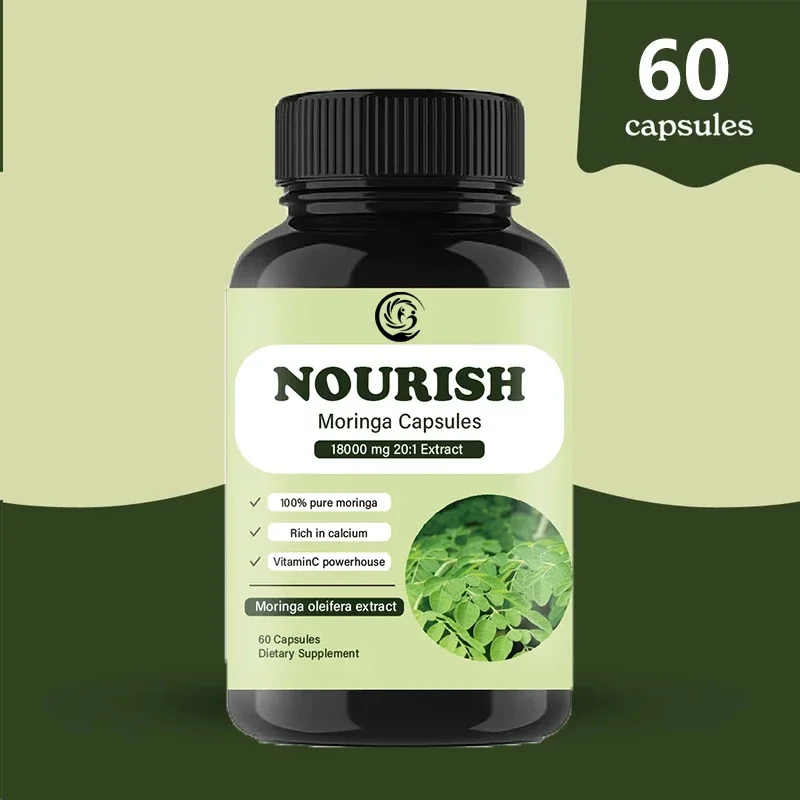 

Moringa Capsules 100% Pure Moringa Leaf Powder Supplement Gluten Free Moringa Powder Supplement