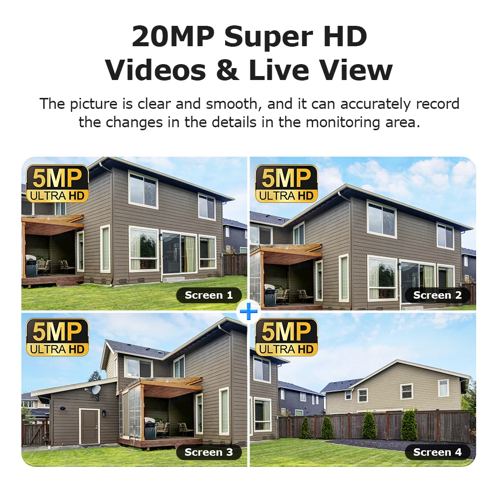 Sectec 20MP zonnecamera AOV 4G SIM-scherm WIFI Draadloze buitenbeveiliging PTZ-camera 7/24 uur video-opname UBOXPRO