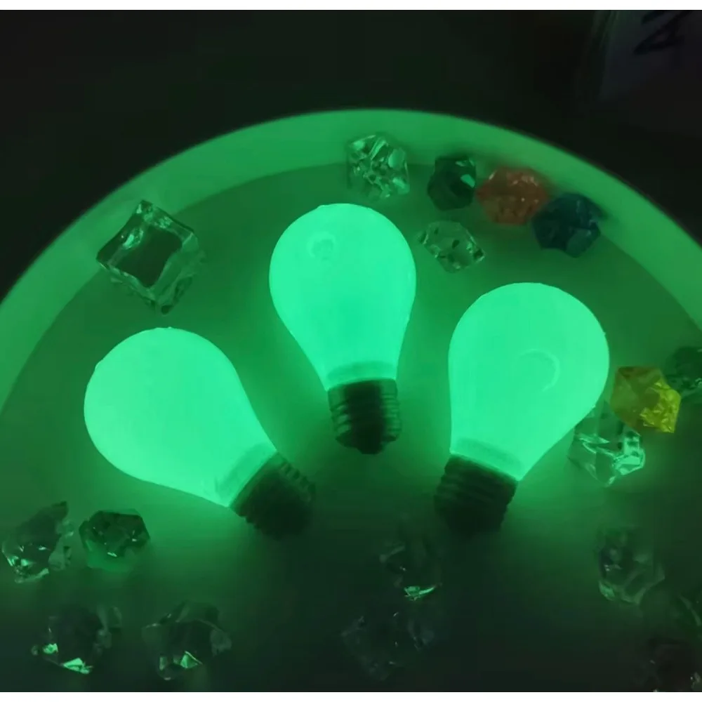 Glow In The Dark Simulation Light Bulb Slow Rising Squishy Toy, Luminous Squeeze Fidget for Stress Anxiety Relief All Ages