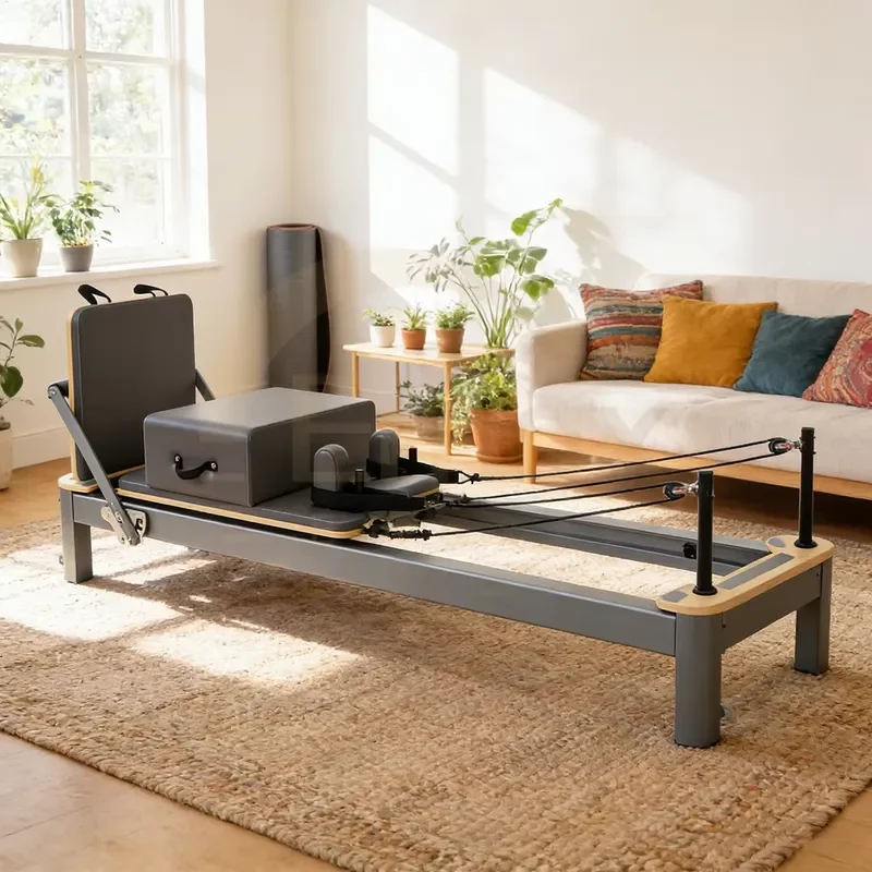for Pilates Reformer with High Quality Leather Silent Smooth Wheels Easy Installation for Beginners and Professionals New