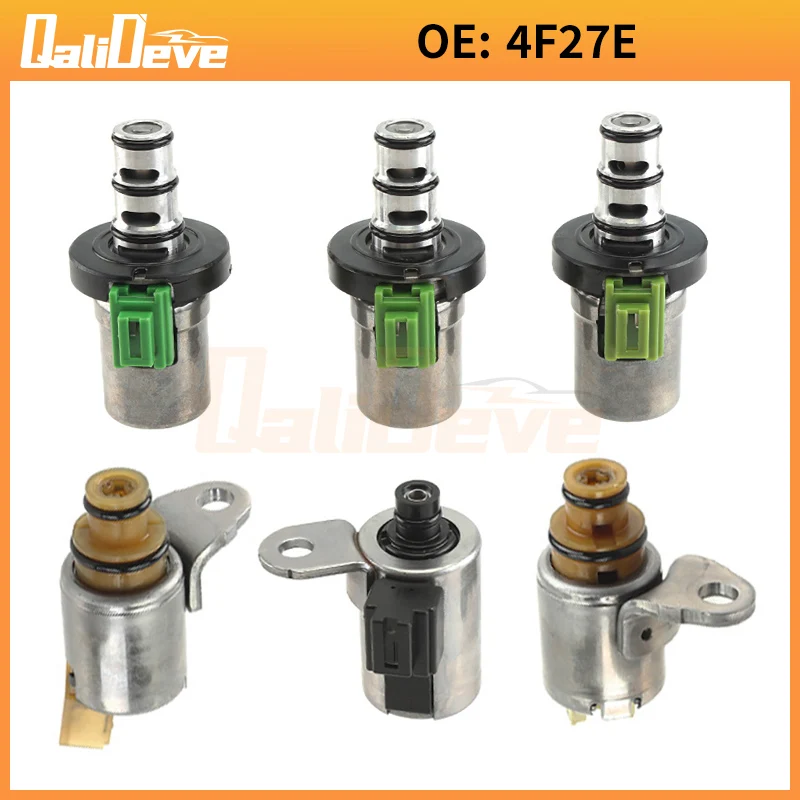 6PCS OEM 4F27E Transmission Shift Solenoid For Mazda 3 5 6 MPV CX-7 FN4A-EL2