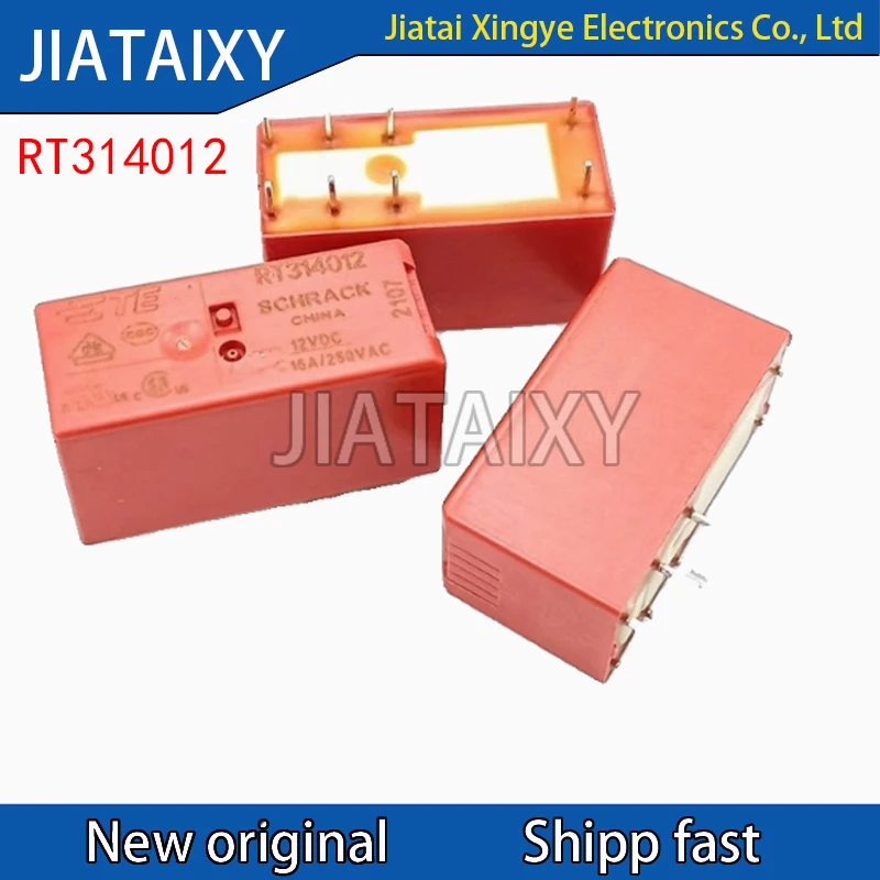 10Pcs/Lot TE Relay RT314012 RT314024 16A250VAC 8PIN 12V 24V Power Relay