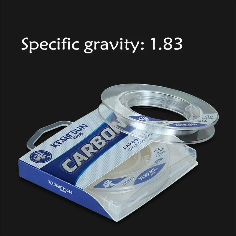 100M100% Carbon Angelschnur Japanische Importierte Carbon Faser Angeldraht Monofilament Sinkende Linie Meer Angeln FluorocarbonLine