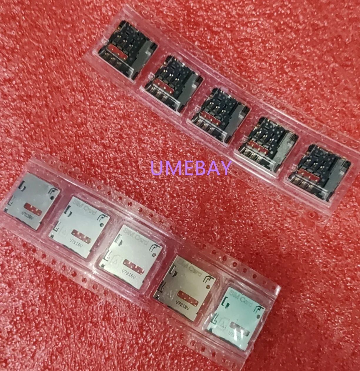 10PCS  SD/MINI/TF/SIM/NANO/MICRO card holder slot card holder memory strip with self popping type