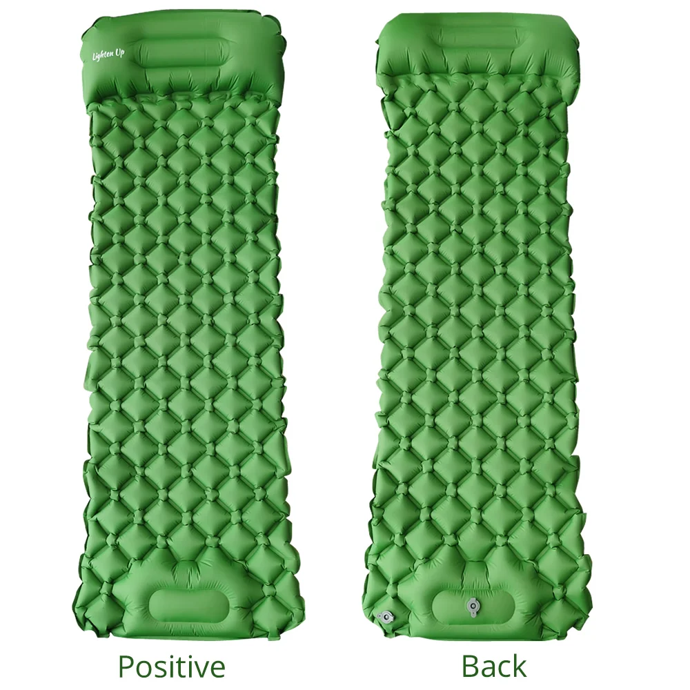 Outdoor Inflatable Camping Mat with Pillow Self-Inflating Sleeping Pad for Hiking Climbing Tourist Mattress