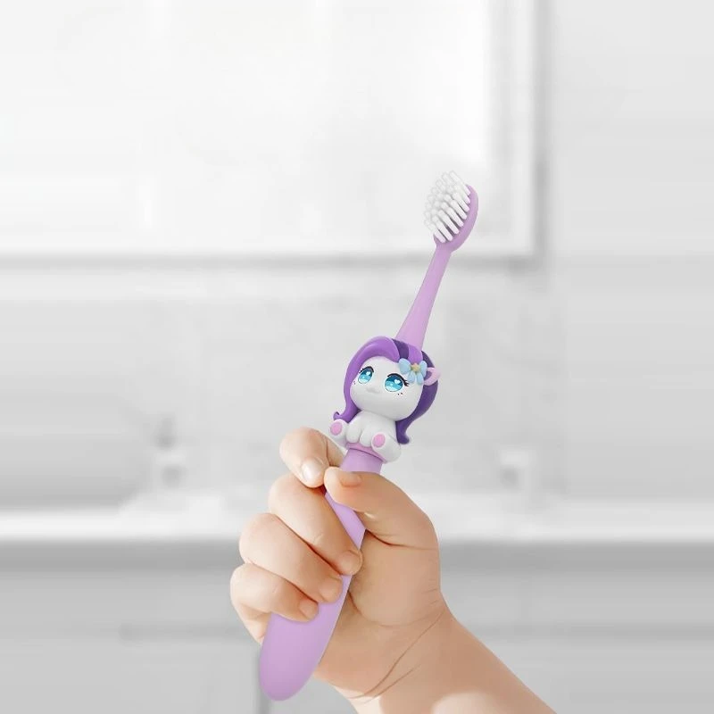 فرشاة أسنان جديدة من ماي ليتل بوني لغسول الفم، شخصية كرتونية إبداعية عالية الجودة للأولاد والبنات، شعيرات ناعمة للتنظيف العميق