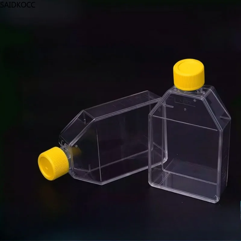 SAIDKOCC Non-TC Treated Sterile Cell Culture Flasks T25 T75 T175 T225 Vent Seal Cap Lab Supplies