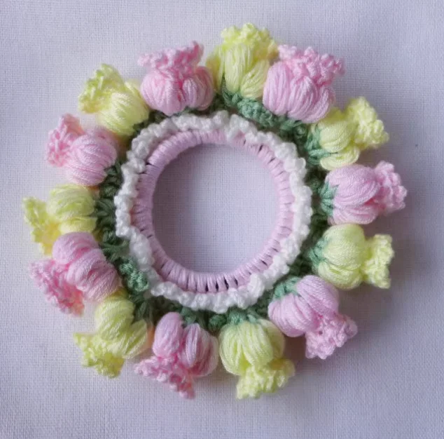 

Lily of The Valley Wool Crocheted Handmade DIY Finished Product