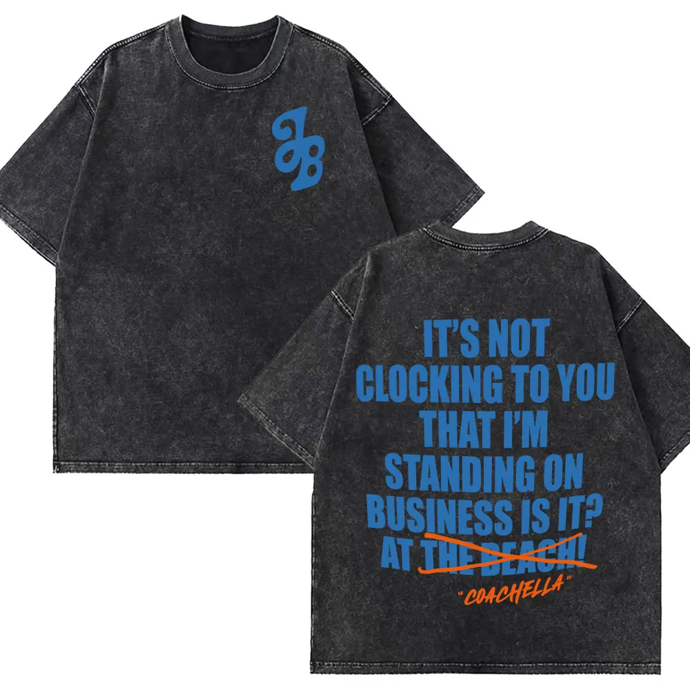 

Футболка для мужчин и женщин с принтом Джастин Бибер 2026 Coachella Tour, винтажная, с эффектом потертости, с круглым вырезом, уютная, свободного кроя, с коротким рукавом, в уличном стиле