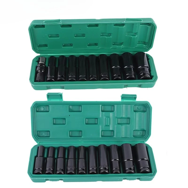 

10pcs/11pcs/15pcs/20pcs 8-32mm 1/2 Drive Deep Impact Socket Set for Auto Repair Tools