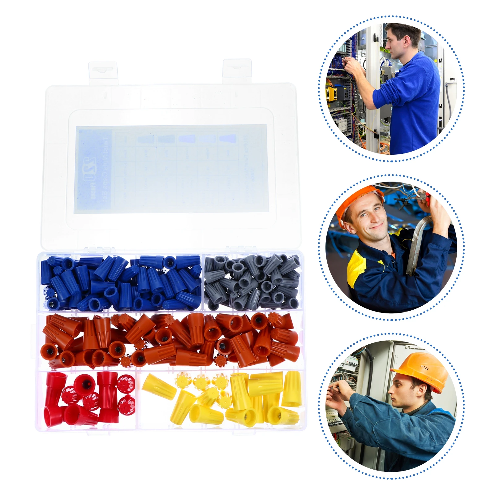 

1 Set Nylon Waterproof Wire Terminal Crimp Caps Flame Retardant Insulating Connectors Replacement Winged Screw Terminal