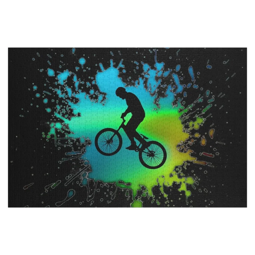 Cool Bmx Bike for halfpipe with nice Wheel, BMX stunt bike Jigsaw Puzzle Wood Animals Personalized Puzzle