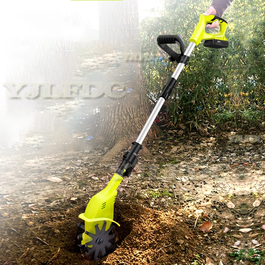 20V Handheld Tiller Garden Rotary Mini  Machine Cordless Garden Tractor Power Tool Portable Grass Trimmer Cultivator