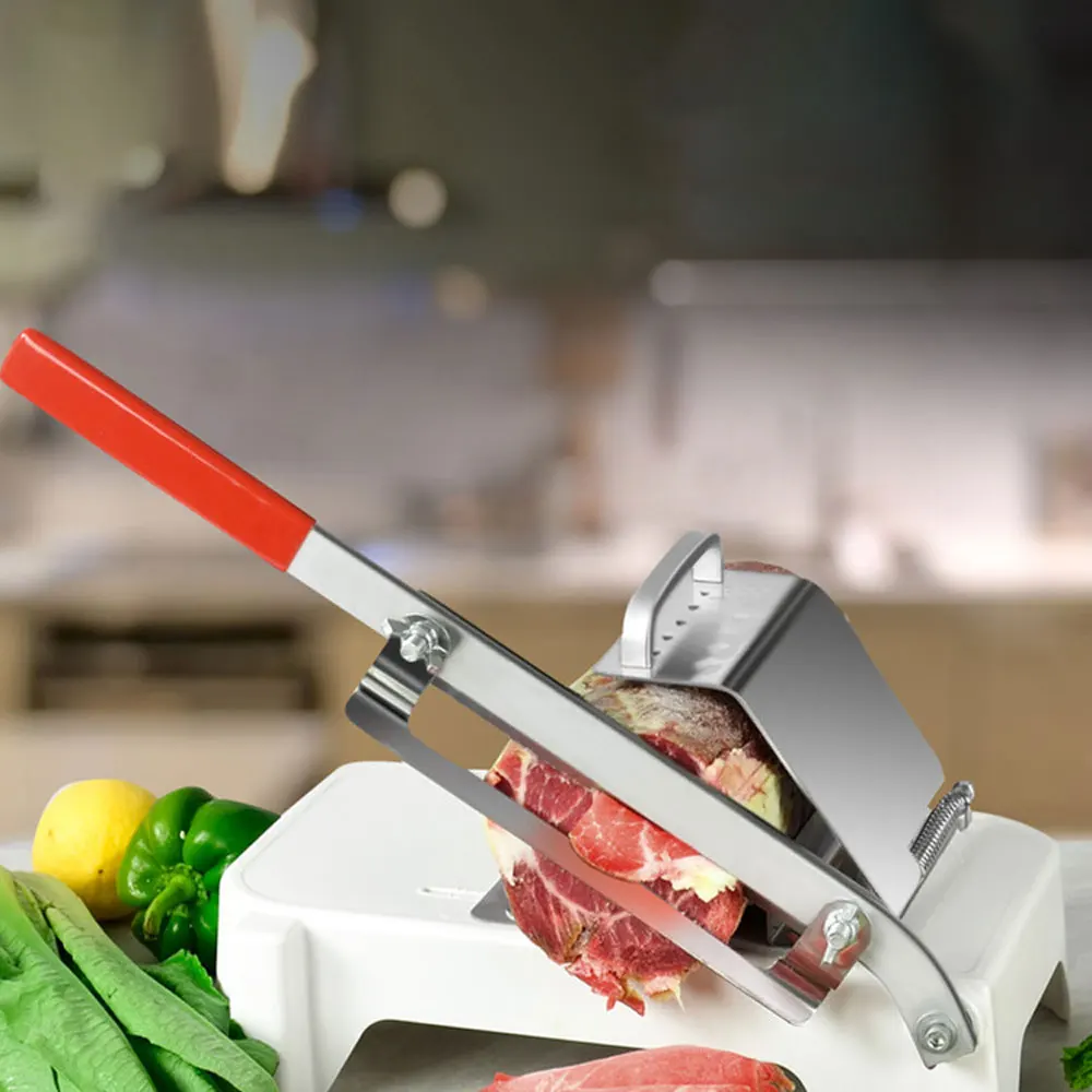 Бытовая ручная нарезка для баранины, 20 см, машина для резки замороженного мяса, говядины, трав, баранины, рулетов, резак