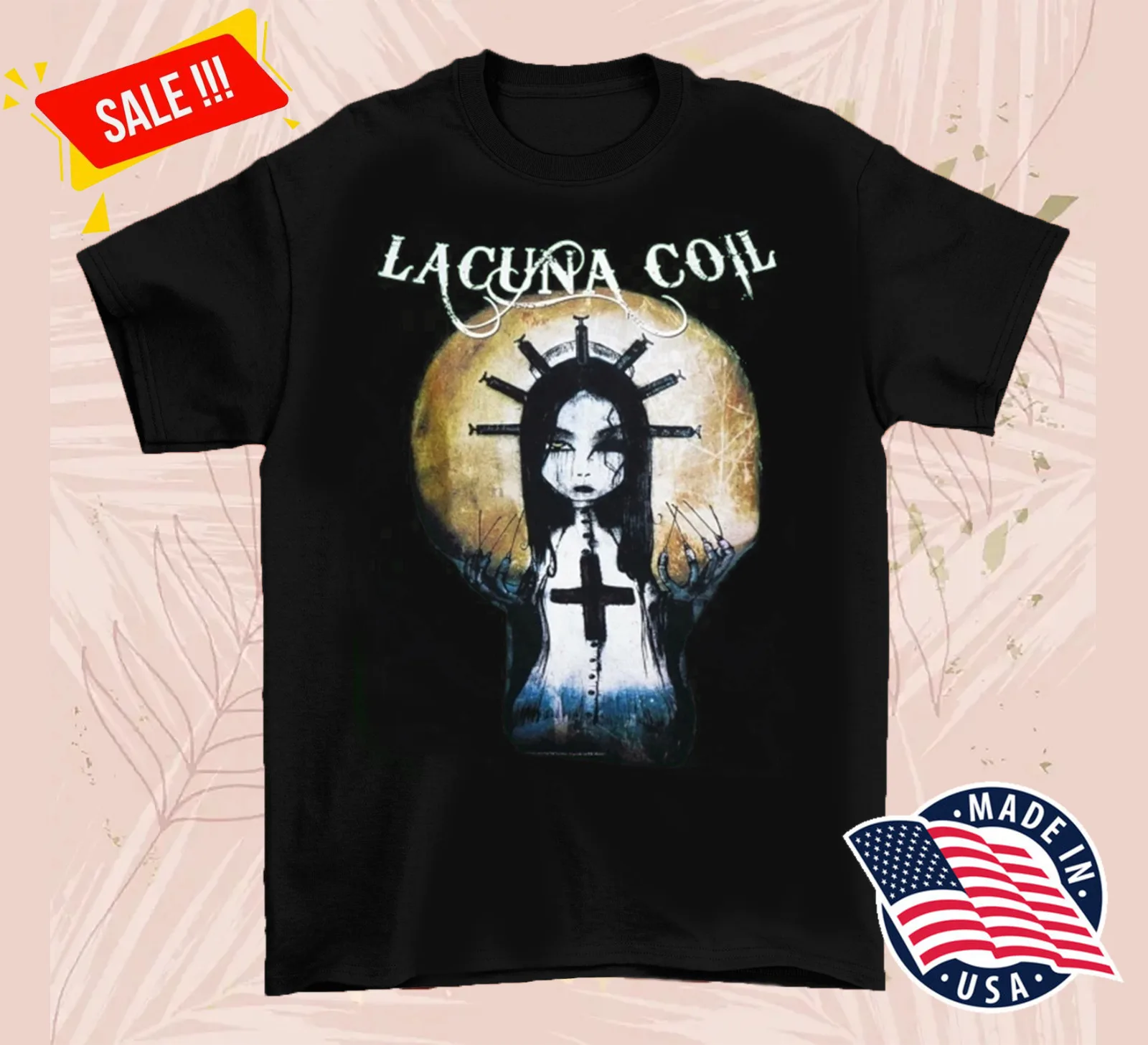 Lacuna coil band konzert musik unisex t-shirt baumwolle in voller größe S-5XL cs449