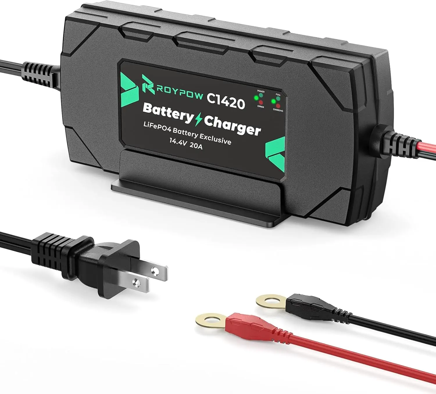 

Зарядное устройство для литиевых батарей 12 В, 20 А, интеллектуальное зарядное устройство 14,4 В для LiFePO4 и аккумуляторов глубокого цикла