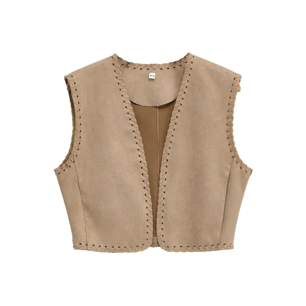 

Women's Ethnic Style Woven Suede Effect Vest Top Summer New Fashion Hot Sale