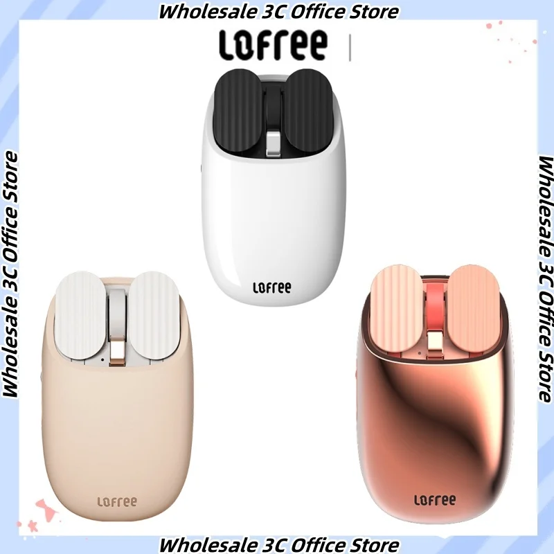 

LOFREE Fashion Beauty lady 2.4G Wireless Mouse Bluetoot & Compatible 3600DPI 3 Mode Rechargeable Mice For MacBook Tablet Laptops