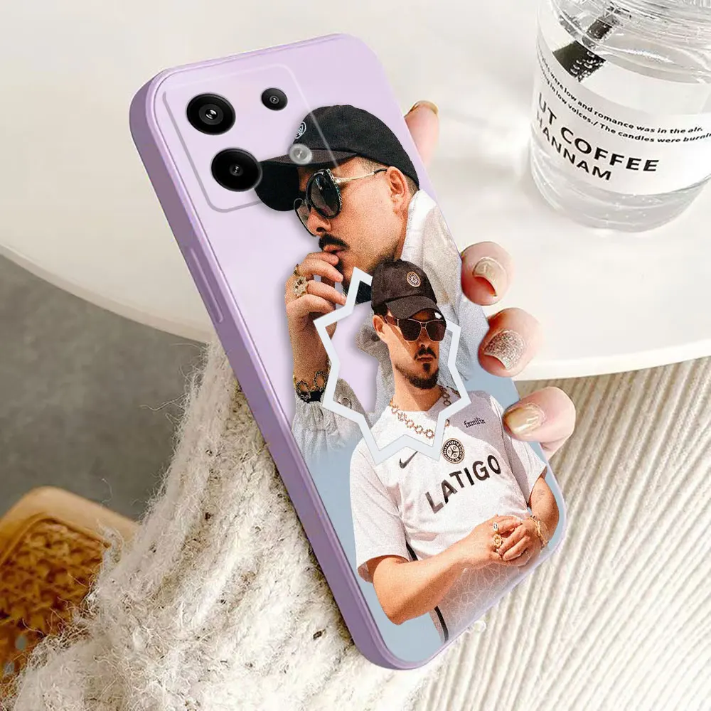 Custom Delafuente Spanish Rapper Cover Phone Case For Xiaomi Redmi NOTE 13 12 12S 11 11S 11T 10 10T 9 8 7 Color TPU Case Funda