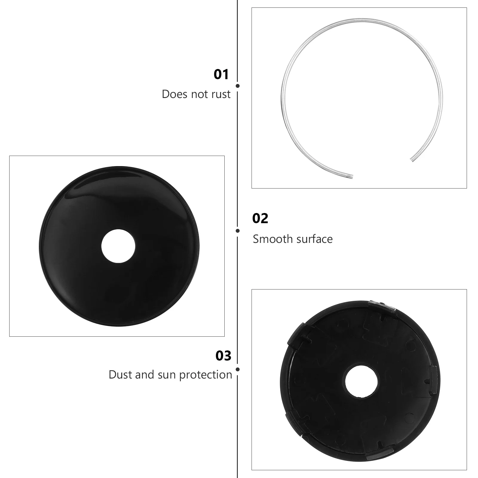 

4 pcs Wheel Center Hub Cap Modern Design Rustproof Durable Weather Resistant Auto Rim Refit Covers Styling Accessories