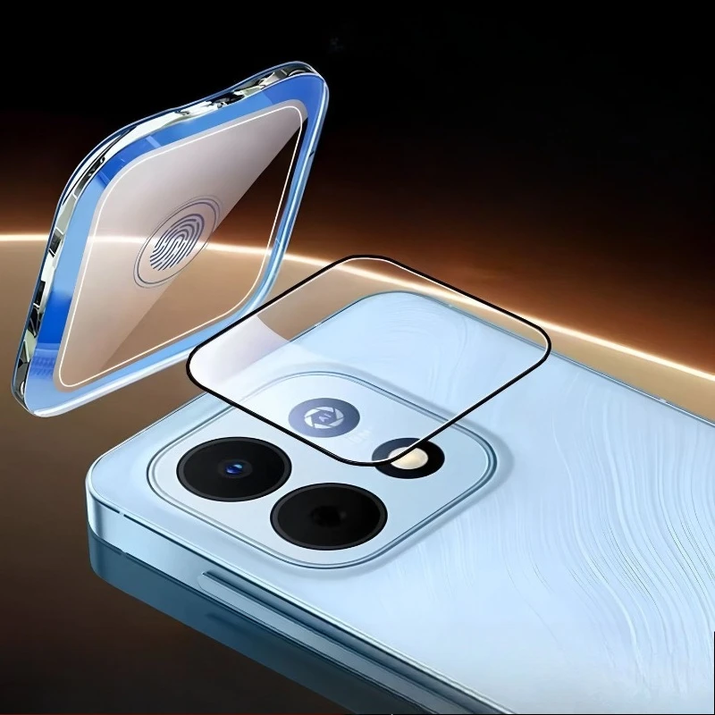 

Защитное стекло для камеры Huawei Enjoy 90 Plus 90+ с полным клеевым покрытием, установка с помощью локатора