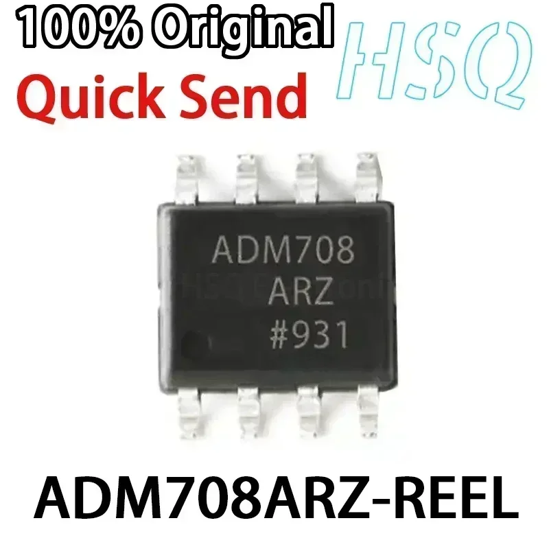 1 قطعة ADM708ARZ-REEL ADM708ARZ رصد وإعادة تعيين رقاقة حزمة SOP-8 جديد الأصلي