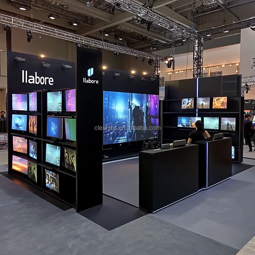 20x20 Custom Fair Event Booths Expo Stand Led Backlit Trade Show Booth Design Tradeshow Booth Display for KBIS