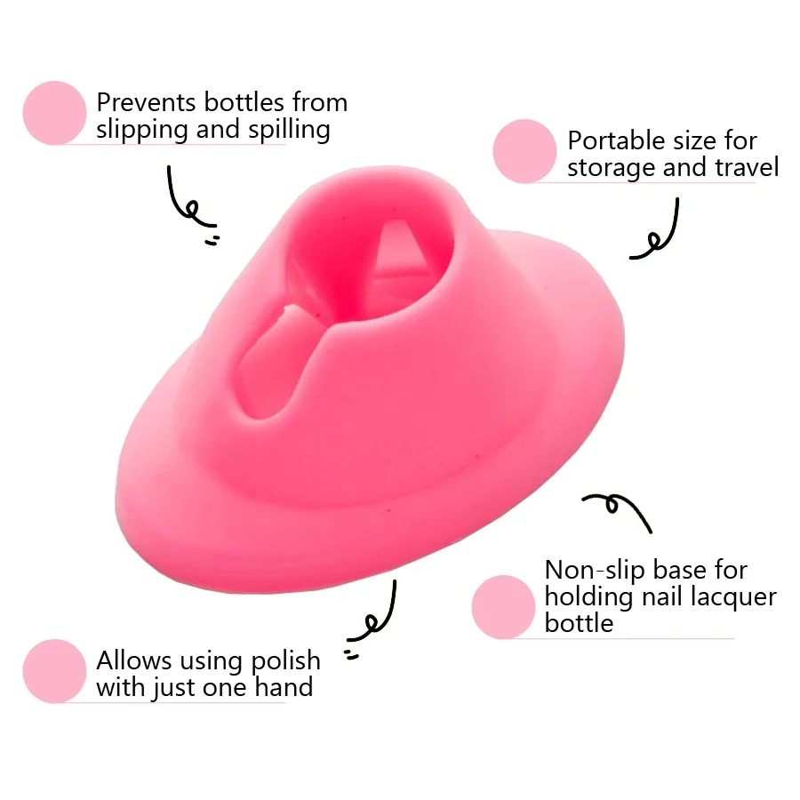 Nail Polish Bottle Holder, Soft Nail Polish Container for Manicure Nail Lacquer, Nail Art Tools
